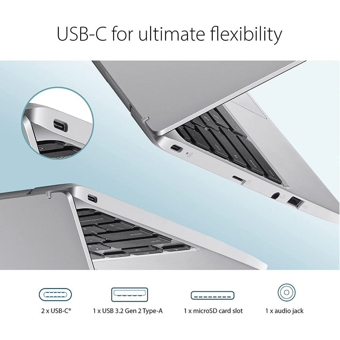 Asus Chromebook CX1 11.6" 4GB - Transparent Silver-Asus-PriceWhack.com
