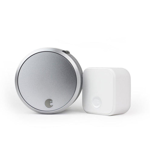 August Smart Lock Pro (3rd Gen) + Connect Hub - Silver-August-PriceWhack.com