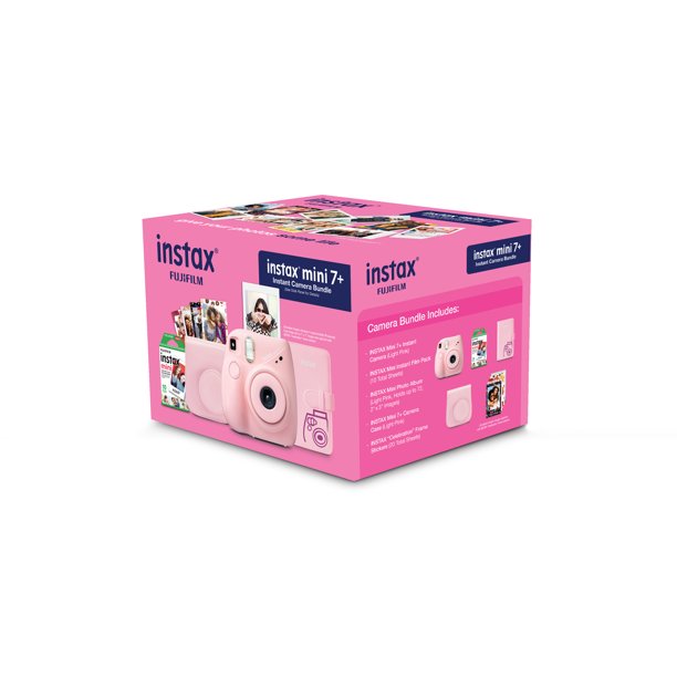 Fujifilm Instax Mini 7+ Camera Bundle - Pink-Fujifilm-PriceWhack.com