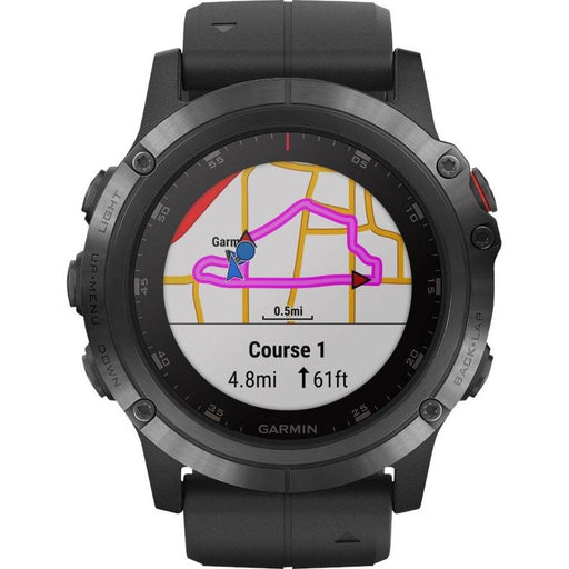 Garmin Fenix 5X Plus Sapphire Smart Watch - Black-Garmin-PriceWhack.com