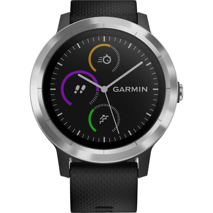 Garmin Vivoactive 3 GPS Smartwatch Stainless Steel/Black-Garmin-PriceWhack.com