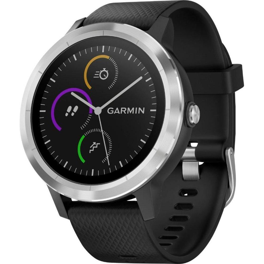 Garmin Vivoactive 3 GPS Smartwatch Stainless Steel/Black-Garmin-PriceWhack.com