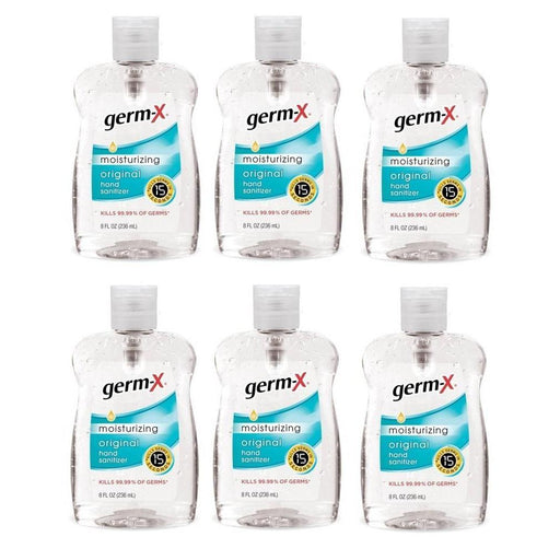 Germ-X Original Hand Sanitizer, 8 oz Flip-Cap Bottle - Pack of 6 Bottles-Germ-X-PriceWhack.com