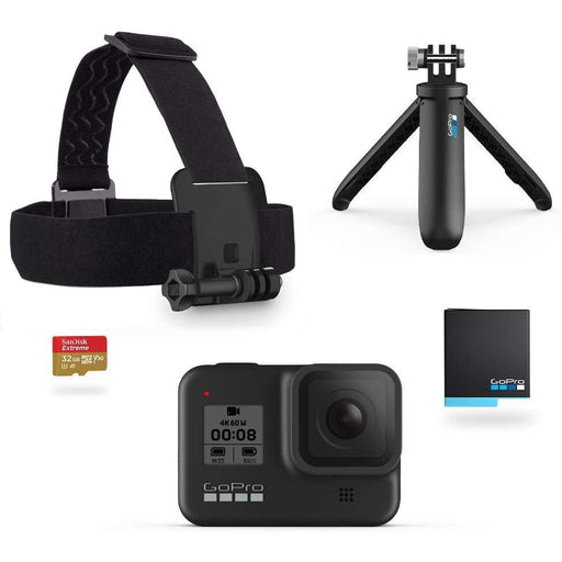 GoPro Hero 8 Holiday Bundle, Black-GoPro-PriceWhack.com