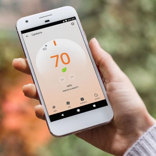 Google Nest Thermostat E - White-Nest-PriceWhack.com