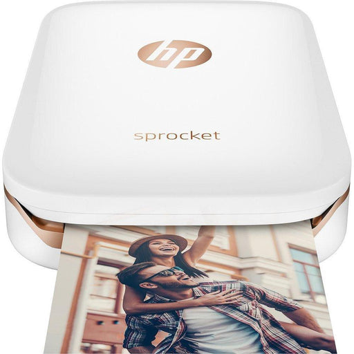 HP Sprocket Portable Photo Printer with 2x3 Sticky Photo Paper - White-HP-PriceWhack.com