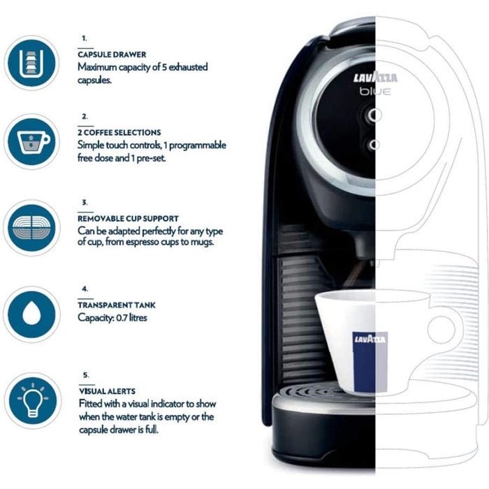 Lavazza Blue Classy Mini Single Serve Espresso Coffee Machine-Lavazza-PriceWhack.com