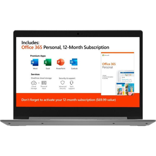 Lenovo Ideapad 1 14" HD Laptop -Platinum Gray-Lenovo-PriceWhack.com