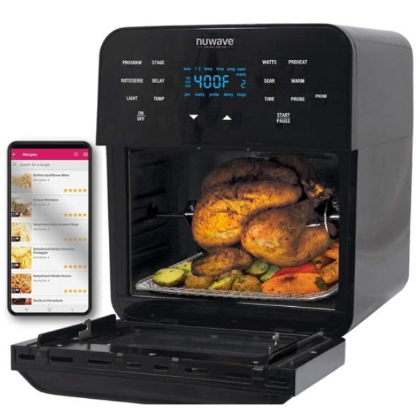 NuWave Brio 15.5-Quart Large Capacity Air Fryer Oven + Grill-NuWave-PriceWhack.com