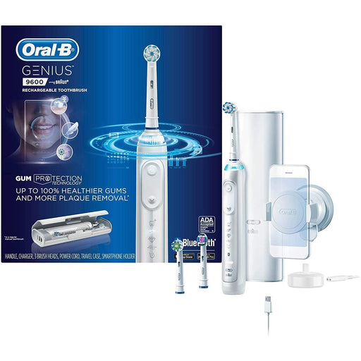 Oral-B Genius Pro 9600 Rechargeable Toothbrush - White-Oral-B-PriceWhack.com