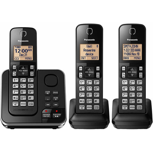 Panasonic Cordless Phone KX-TG633SK, 3 Handsets-Panasonic-PriceWhack.com