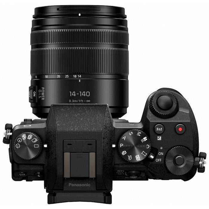 Panasonic LUMIX G7 Mirrorless 4K Photo Digital Camera Body with 14-140mm f3.5-5.6 II Lens - Black-Panasonic-PriceWhack.com