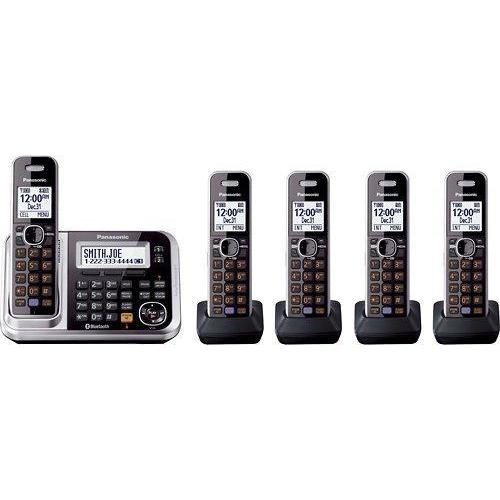 Panasonic Link2Cell DECT 6.0 Plus Expandable Cordless Phone System- KX-TG7875S-Panasonic-PriceWhack.com