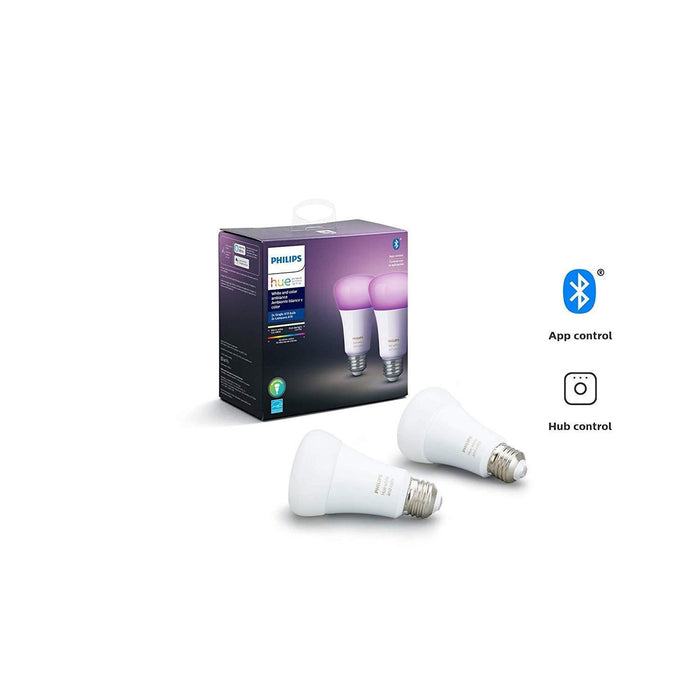 Philips Hue White & Color A19 Bluetooth Smart LED Bulb 2-Pack-Philips Hue-PriceWhack.com