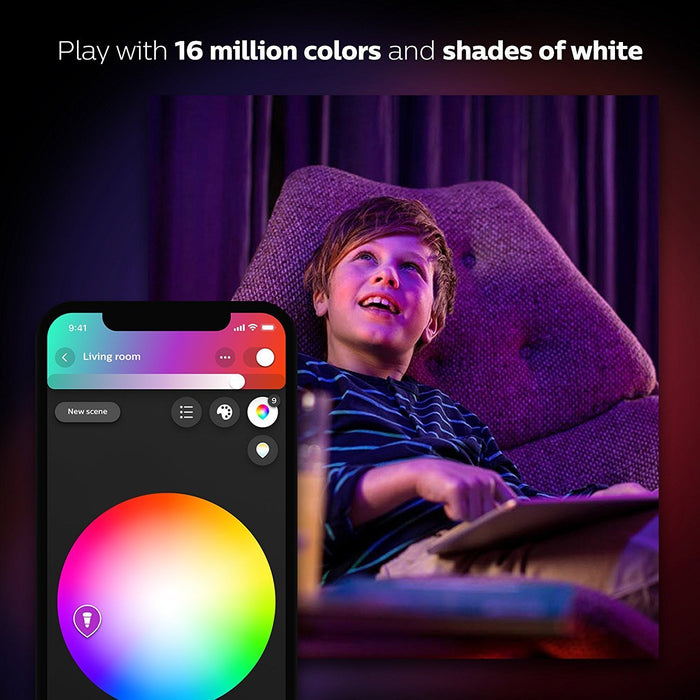 Philips Hue White and Color A19 Starter Kit (2 Pack)-Philips-PriceWhack.com