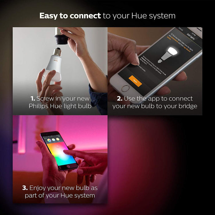 Philips Hue White and Color A19 Starter Kit (2 Pack)-Philips-PriceWhack.com