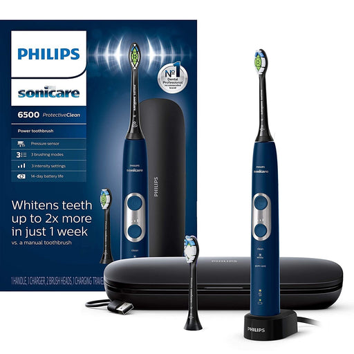 Philips Sonicare Protective Clean 6500 Rechargeable Electric Toothbrush - Navy-Philips Sonicare-PriceWhack.com