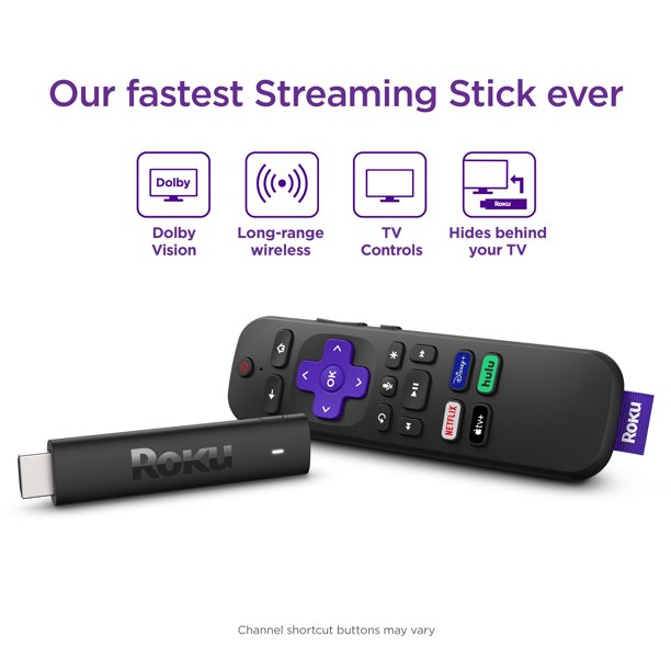 Roku Streaming Stick 4K Streaming Device 2021 with Promo-Roku-PriceWhack.com