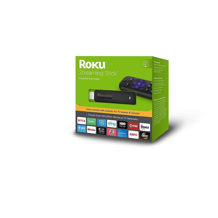 Roku - Streaming Stick with Voice Remote with TV Power and Volume - Black-Roku-PriceWhack.com