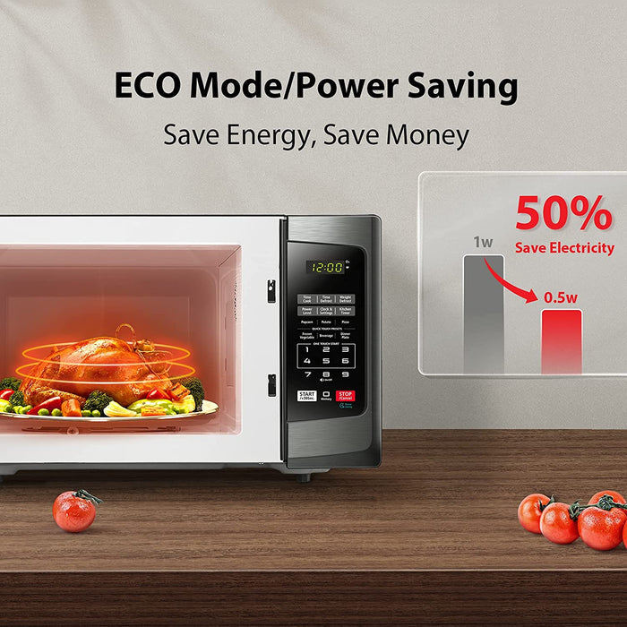 Toshiba Countertop Microwave Oven - Black Stainless Steel-Toshiba-PriceWhack.com
