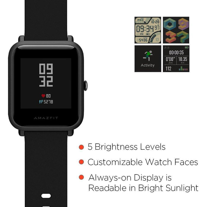 Amazfit Bip Smartwatch Black-Amazfit-PriceWhack.com