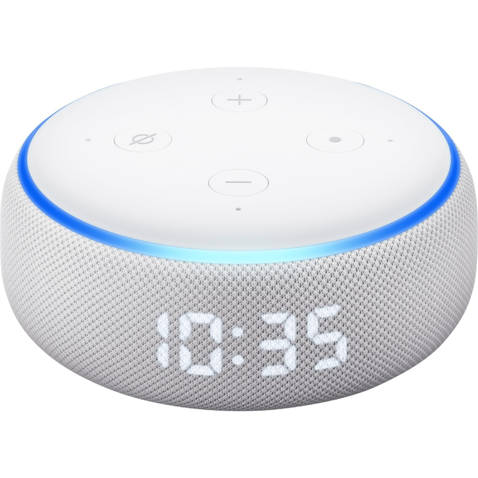 Amazon エコー Amazon Echo Dot (3rd Gen) with Clock - Sandstone — Price Whack
