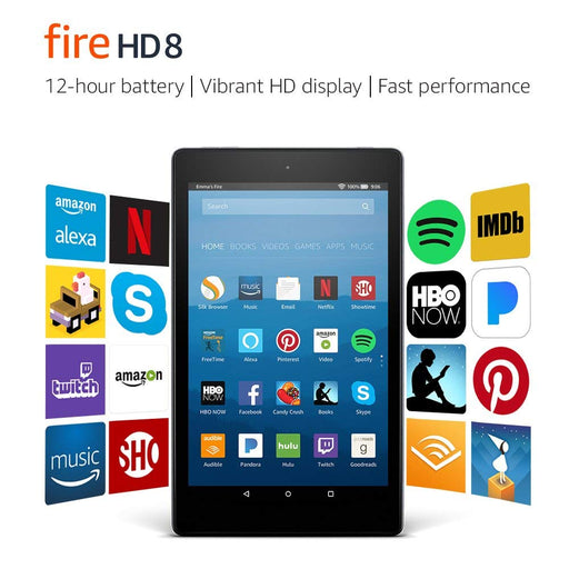 Amazon Fire HD8 32Gb Black with Special Offers-Amazon-PriceWhack.com