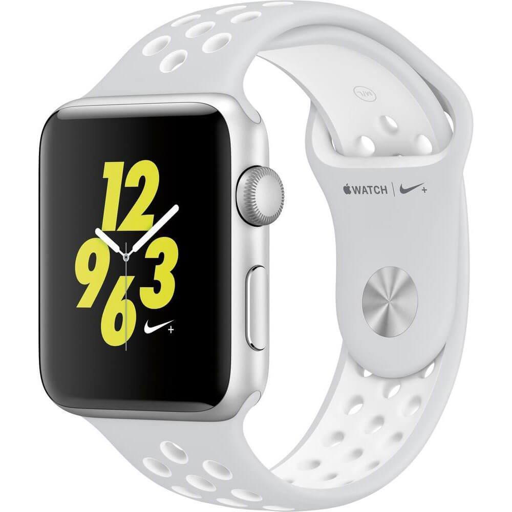 Apple Watch Nike+ Series 2 38mm Silver Case with Pure Platinum/White Nike Sport Band-Apple-PriceWhack.com