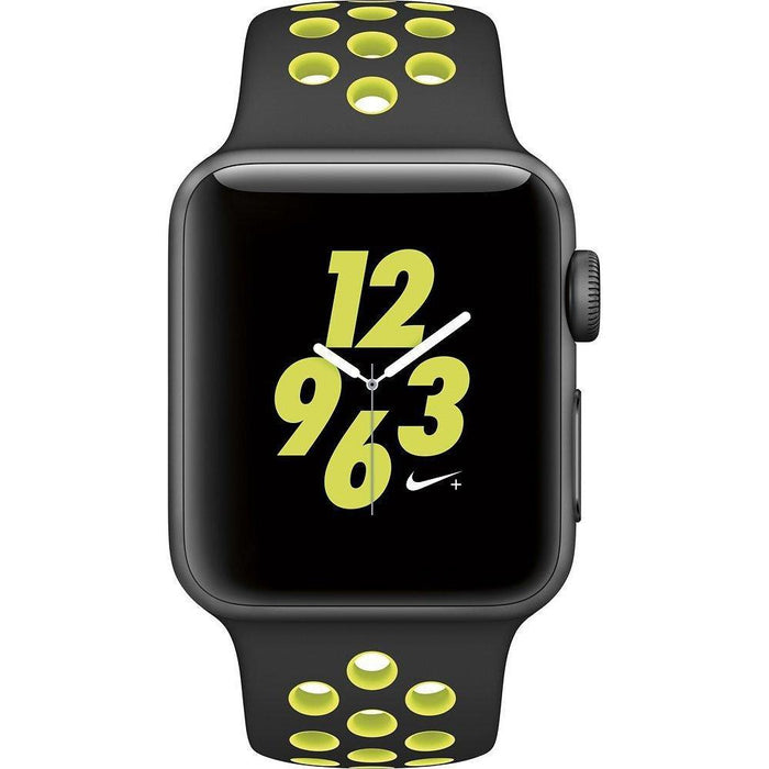 Apple Watch Nike+ Series 2 38mm Space Gray Case with Black/Volt Nike Sport Band-Apple-PriceWhack.com