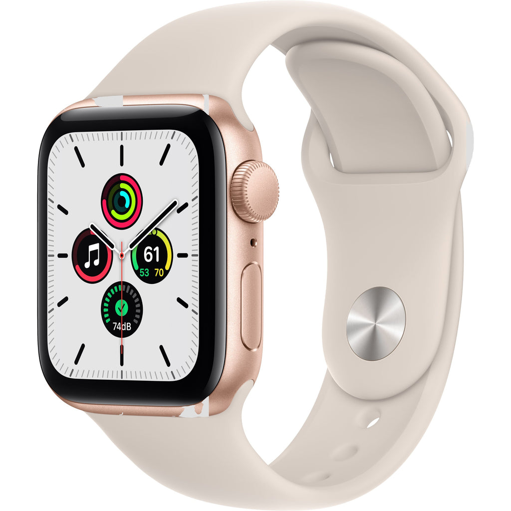 Apple Watch SE 40mm Gold Aluminum Case with Starlight Sport Band