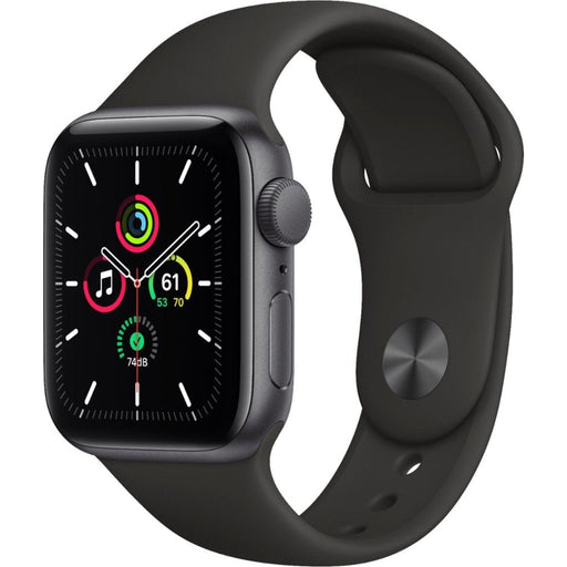 Apple Watch SE 40mm Space Gray Aluminum Case with Black Sport Band-Apple-PriceWhack.com
