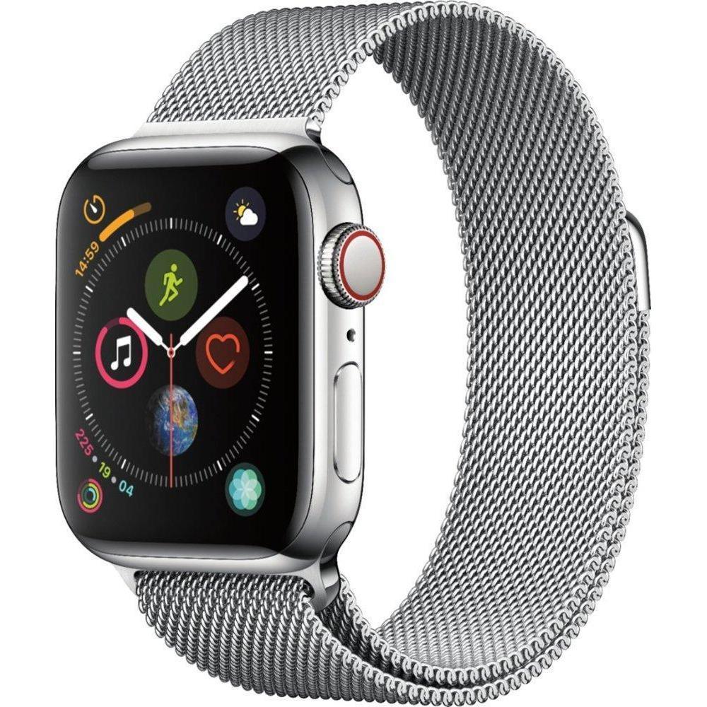 Apple Watch Series 4 (GPS + Cellular) 40mm Stainless Steel with Milanese Loop