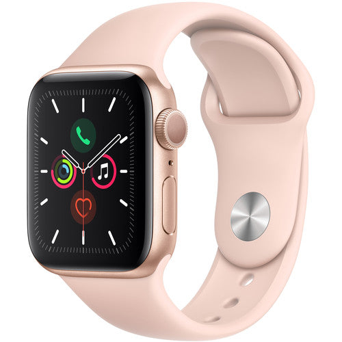 Apple Watch Series 5 40mm Gold Aluminum Case with Pink Sand Sport Band.USED-Apple-PriceWhack.com