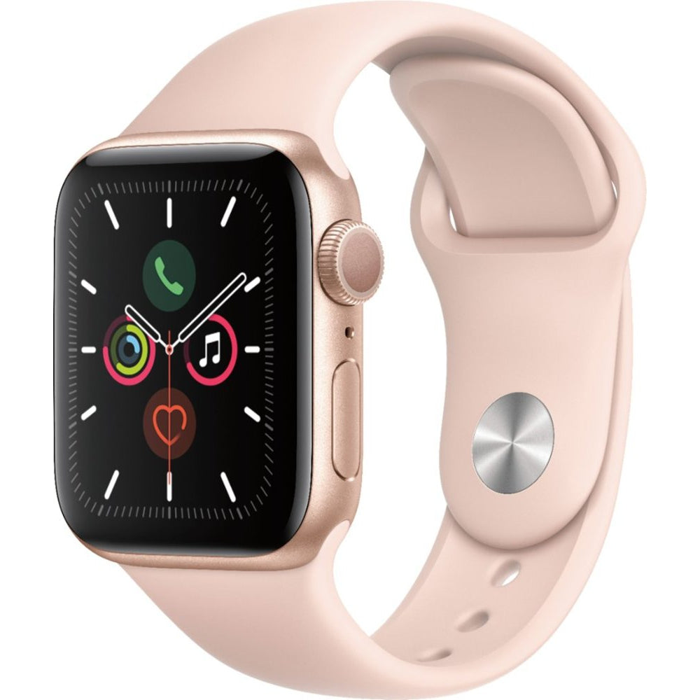 Apple Watch Series 5 40mm Gold Aluminum Case with Pink Sand Sport Band.USED.Grade A-Apple-PriceWhack.com