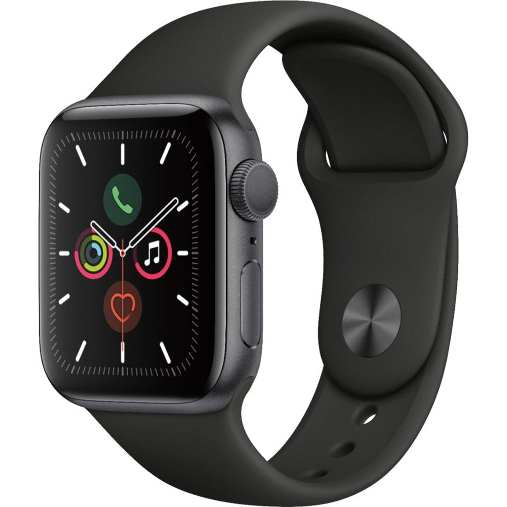 Apple Watch Series 5 40mm Space Gray Aluminum with Black Sport Band - USED-Apple-PriceWhack.com