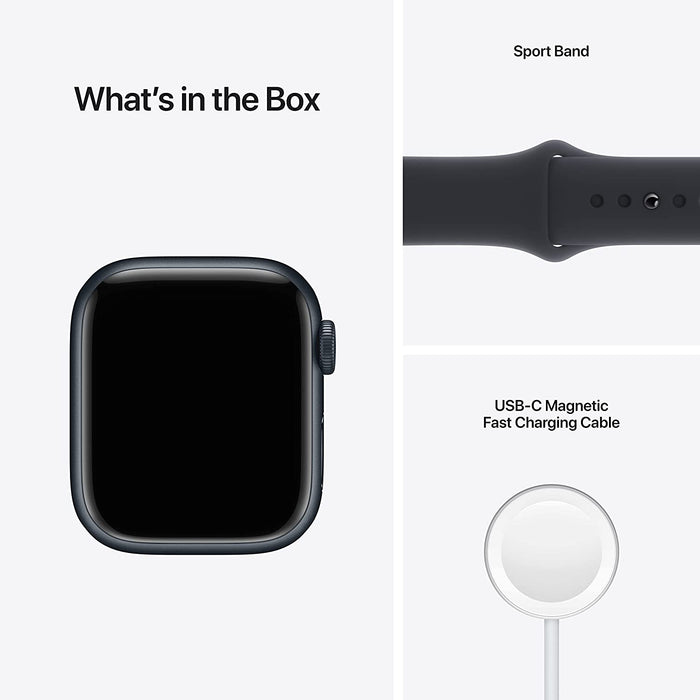 Apple Watch Series 7 41mm Midnight Aluminum Case with Midnight Sport Band-Apple-PriceWhack.com