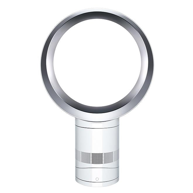 Dyson AM06 12" Desk Fan, White / Silver