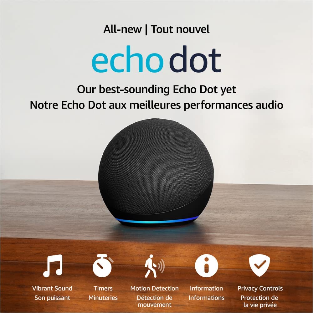 Echo Dot (5th Gen, 2022 release) | Smart speaker with Alexa-Amazon-PriceWhack.com