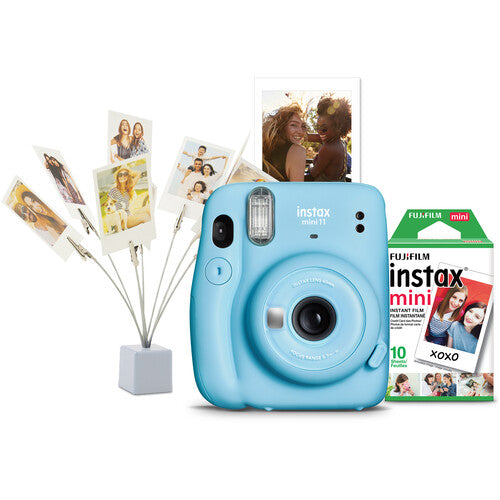 Fujifilm Instax Mini 11 Instant Film Camera Bundle - Sky Blue-Fujifilm-PriceWhack.com