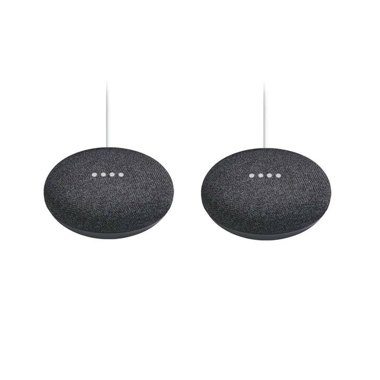 Google Home Mini Smart Speaker with Google Assistant (1st Gen) Charcoal - 2-Pack-Google-PriceWhack.com