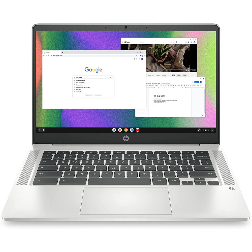 HP Chromebook 14" 64Gb Laptop (2022) - Mineral Silver-HP-PriceWhack.com