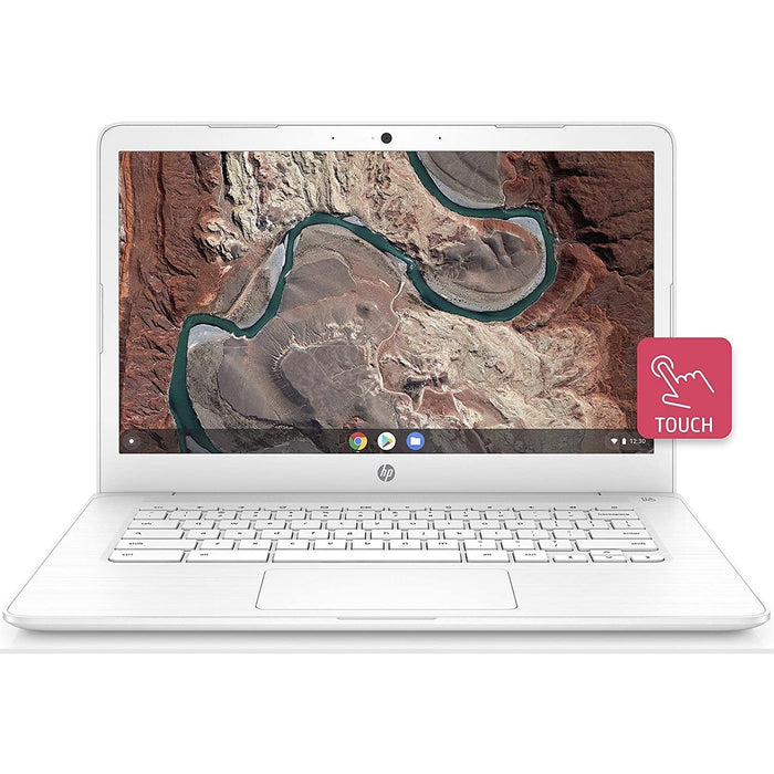 HP Chromebook 14" Touch Screen Laptop with 180-Degree Hinge - Snow White-HP-PriceWhack.com