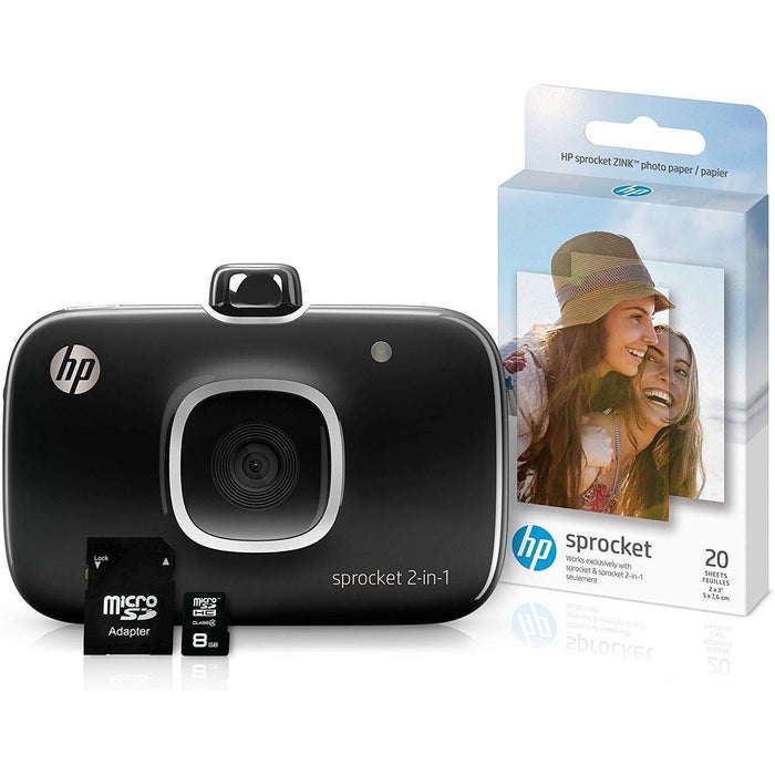 HP Sprocket 2-in-1 Portable Photo Printer & Instant Camera Bundle-HP-PriceWhack.com