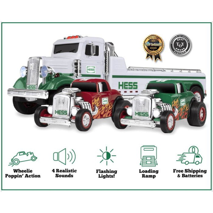 Hess Flatbed Truck with Hot Rods (2022)-Hess-PriceWhack.com