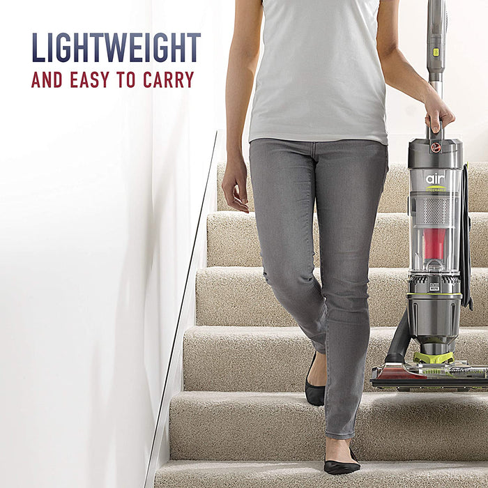 Hoover Air Steerable Bagless Upright Vacuum - Silver / Green-Hoover-PriceWhack.com