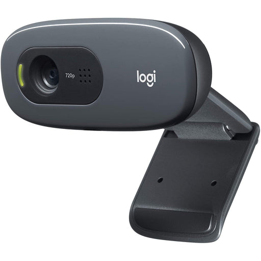 Logitech C270 HD Webcam Widescreen Video Calling & Recording - Black-Logitech-PriceWhack.com