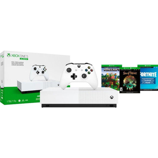 Microsoft Xbox One S 1TB All-Digital Edition Console (Disc-free Gaming) - White-Microsoft-PriceWhack.com