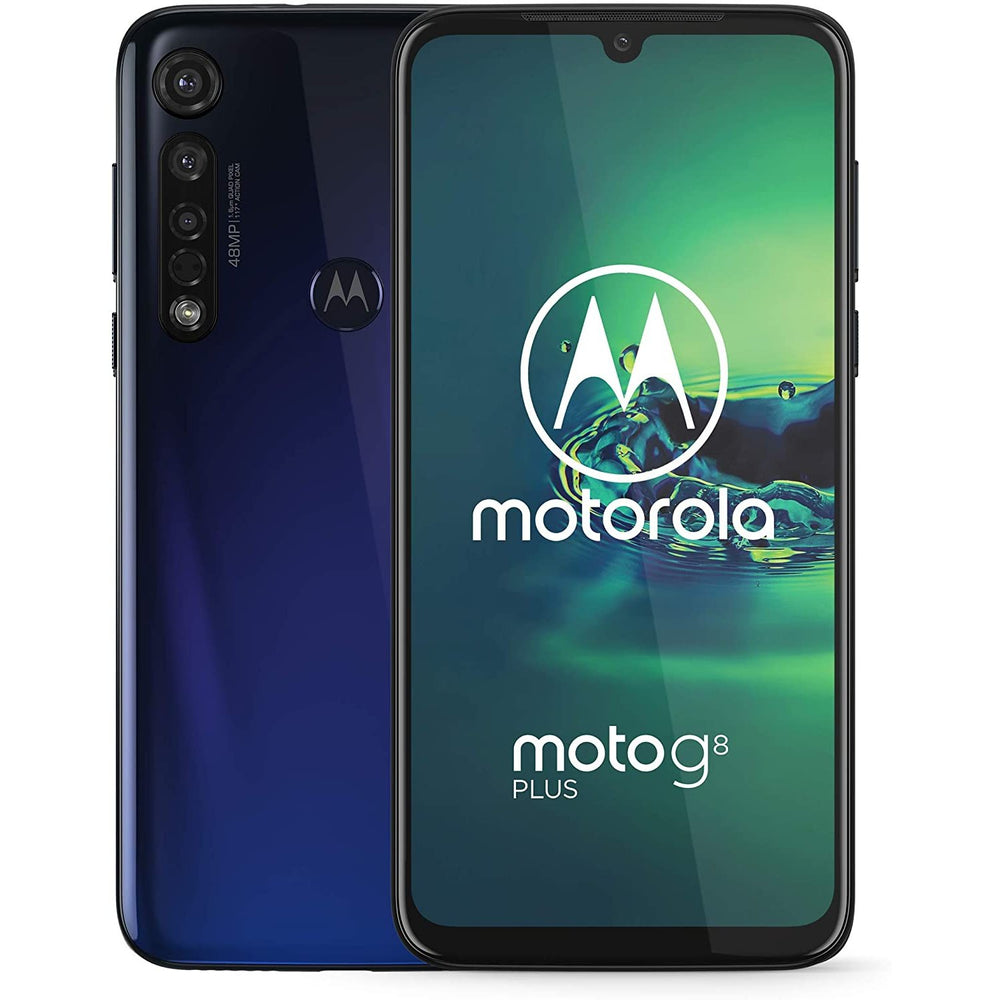 Moto G8+ (Unlocked) International GSM Only Cell Phone 2019 - Blue-Motorola-PriceWhack.com