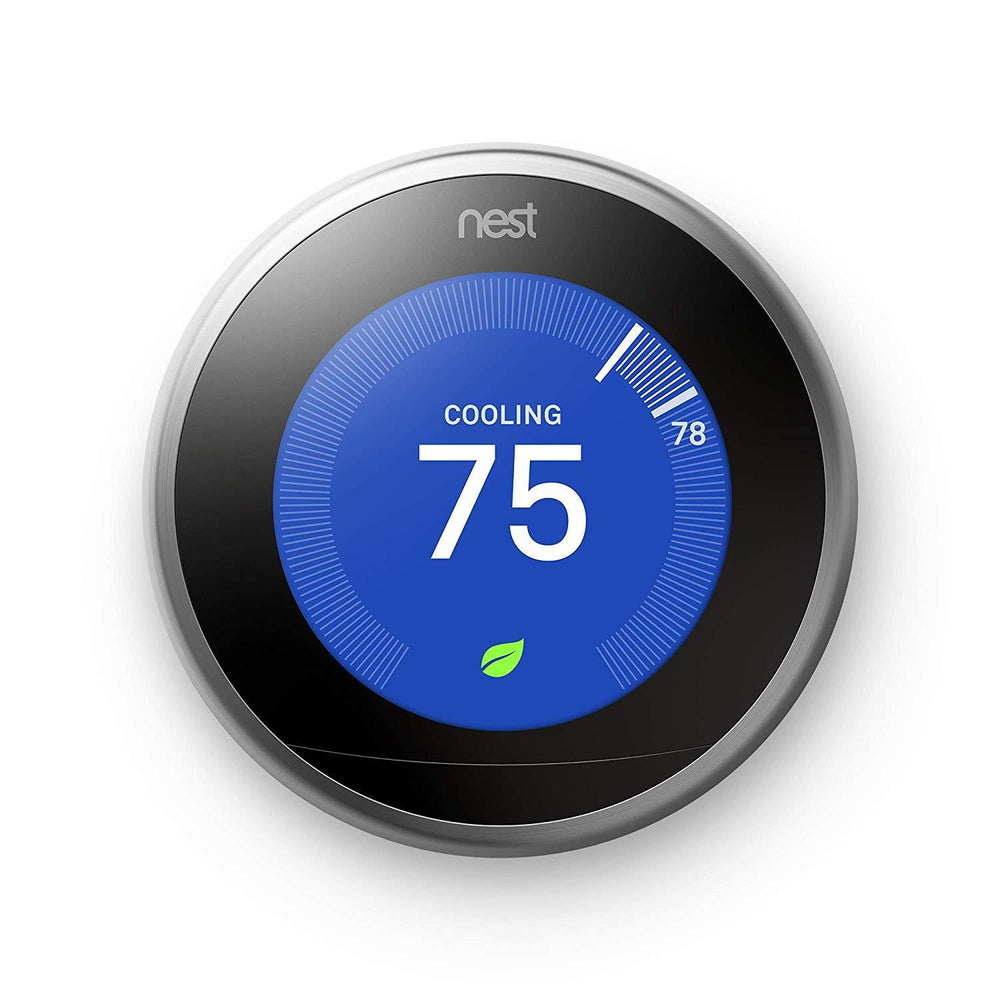 Nest Learning Thermostat 3rd Generation Stainless Steel-Nest-PriceWhack.com