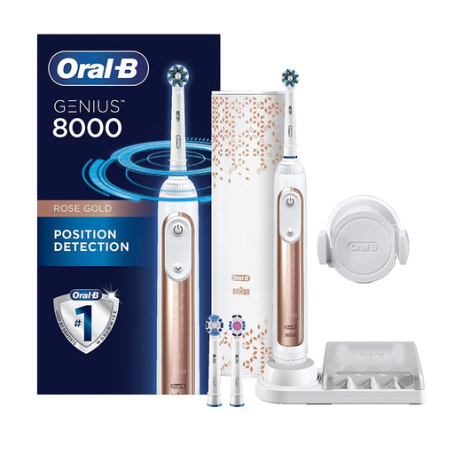 Oral-B Genius Pro 8000 Toothbrush with Rechargeable Battery - Rose Gold-Oral-B-PriceWhack.com